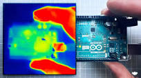 Infrared thermal imaging camera identifying heat saturation on an NVMe SSD